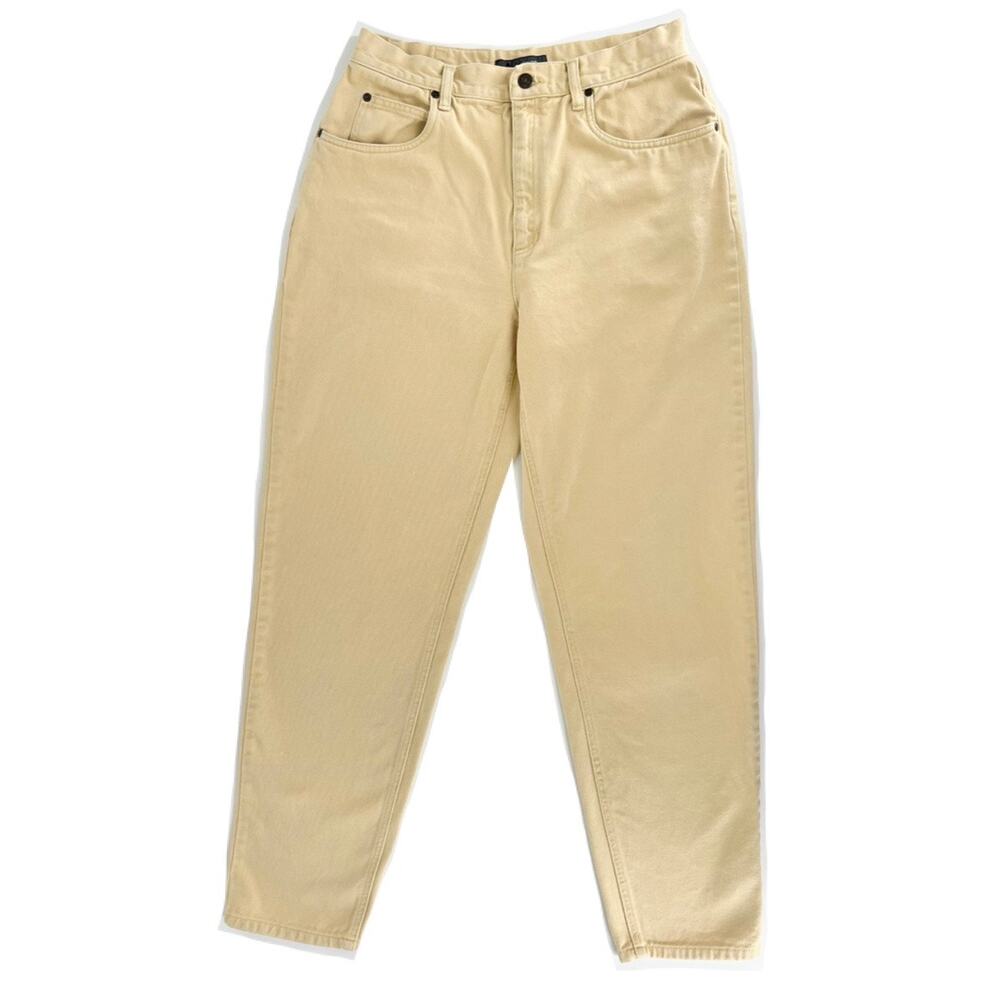 90s Liz Wear pale yellow mom jeans 1990s vintage